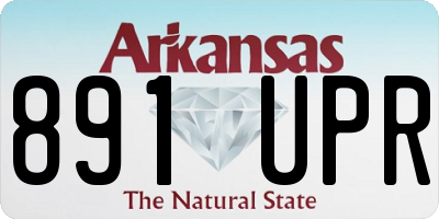 AR license plate 891UPR