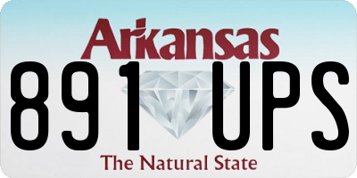 AR license plate 891UPS