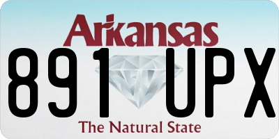 AR license plate 891UPX