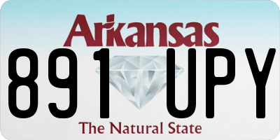 AR license plate 891UPY