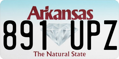 AR license plate 891UPZ