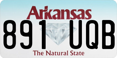 AR license plate 891UQB