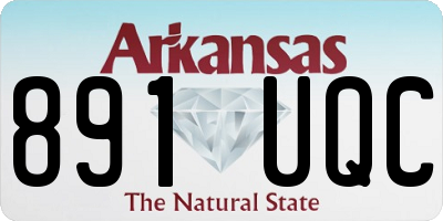 AR license plate 891UQC