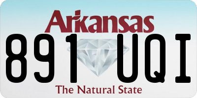 AR license plate 891UQI