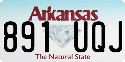 AR license plate 891UQJ