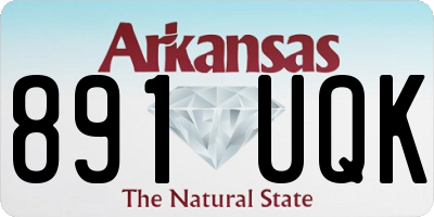 AR license plate 891UQK