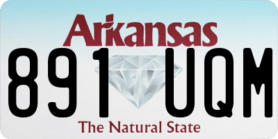 AR license plate 891UQM