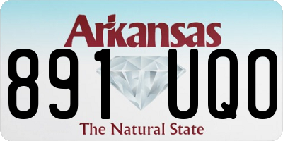 AR license plate 891UQO