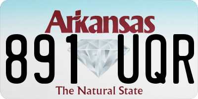 AR license plate 891UQR