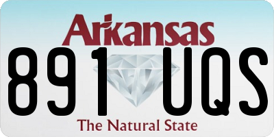 AR license plate 891UQS