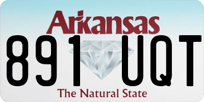AR license plate 891UQT