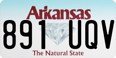 AR license plate 891UQV
