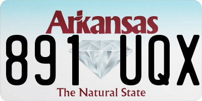 AR license plate 891UQX