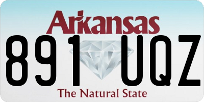 AR license plate 891UQZ