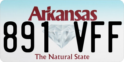 AR license plate 891VFF