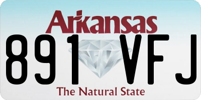 AR license plate 891VFJ