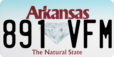 AR license plate 891VFM
