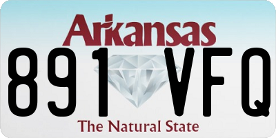 AR license plate 891VFQ
