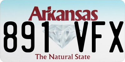 AR license plate 891VFX