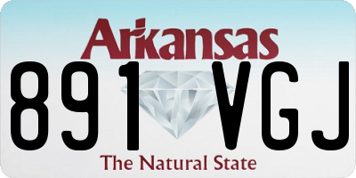 AR license plate 891VGJ
