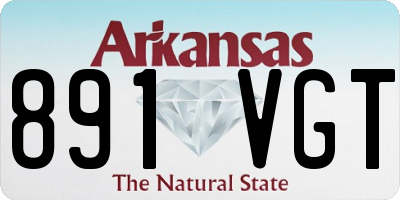 AR license plate 891VGT