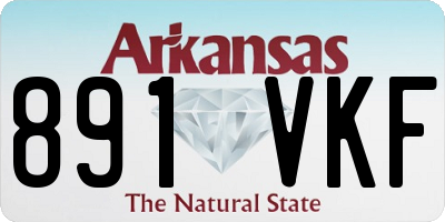 AR license plate 891VKF