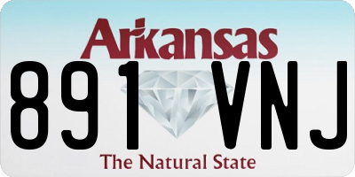 AR license plate 891VNJ