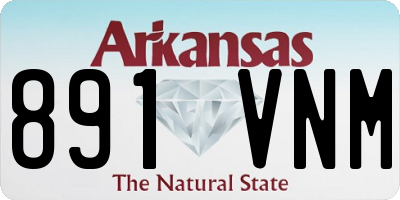 AR license plate 891VNM