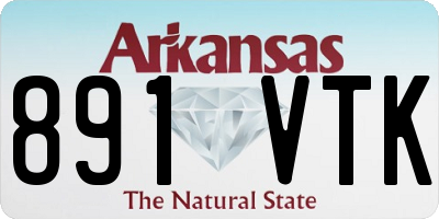 AR license plate 891VTK