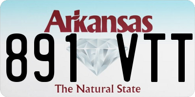 AR license plate 891VTT