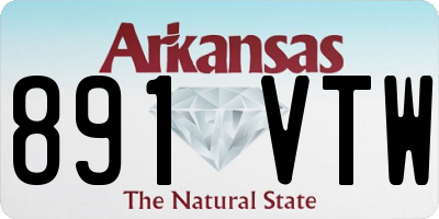 AR license plate 891VTW