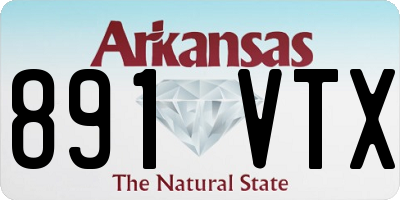 AR license plate 891VTX