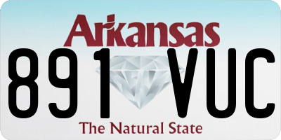 AR license plate 891VUC