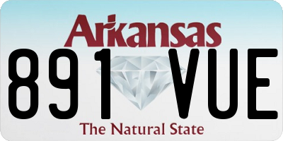 AR license plate 891VUE