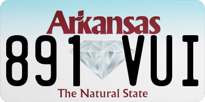 AR license plate 891VUI