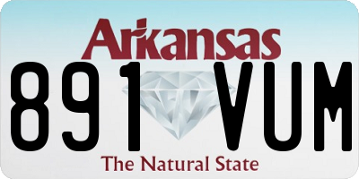 AR license plate 891VUM