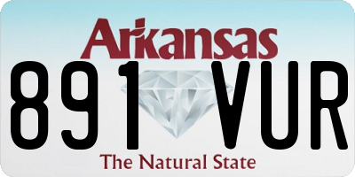 AR license plate 891VUR