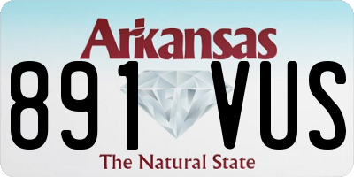 AR license plate 891VUS