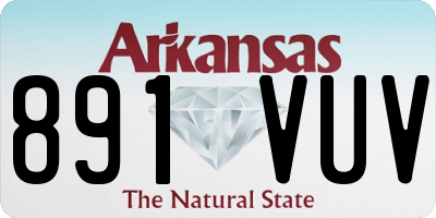 AR license plate 891VUV