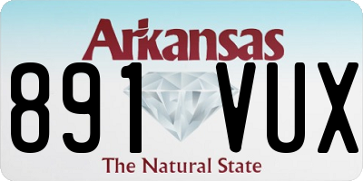 AR license plate 891VUX