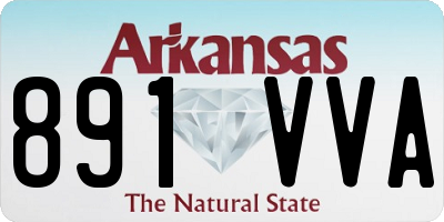 AR license plate 891VVA