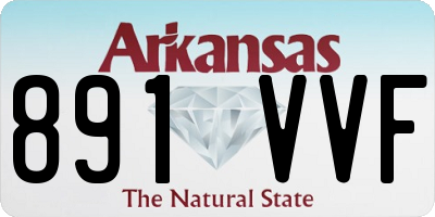 AR license plate 891VVF