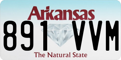 AR license plate 891VVM