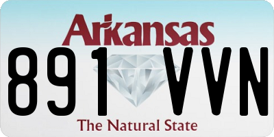 AR license plate 891VVN