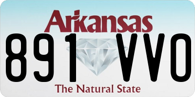 AR license plate 891VVO