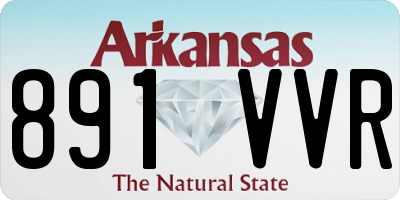 AR license plate 891VVR