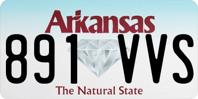 AR license plate 891VVS
