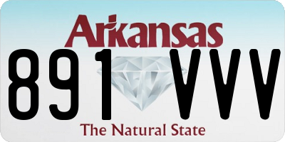 AR license plate 891VVV