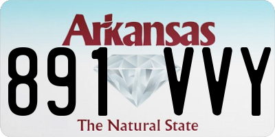 AR license plate 891VVY