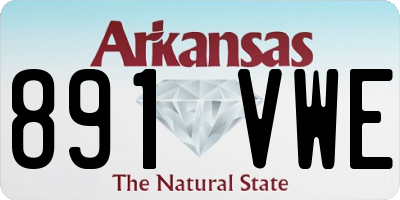 AR license plate 891VWE